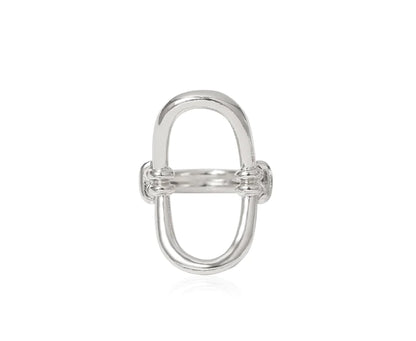 Geometric Metal O - Ring for Women