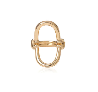 Geometric Metal O - Ring for Women