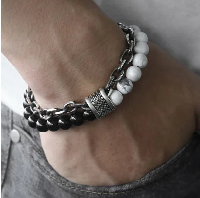 Ladies' Chic Beaded Link Chain Bracelet Series