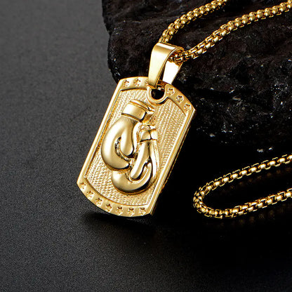 Men's Boxing Glove Pendant Necklace