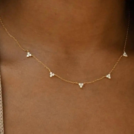 Gold  Paperclip Gold Plated Necklace for Women