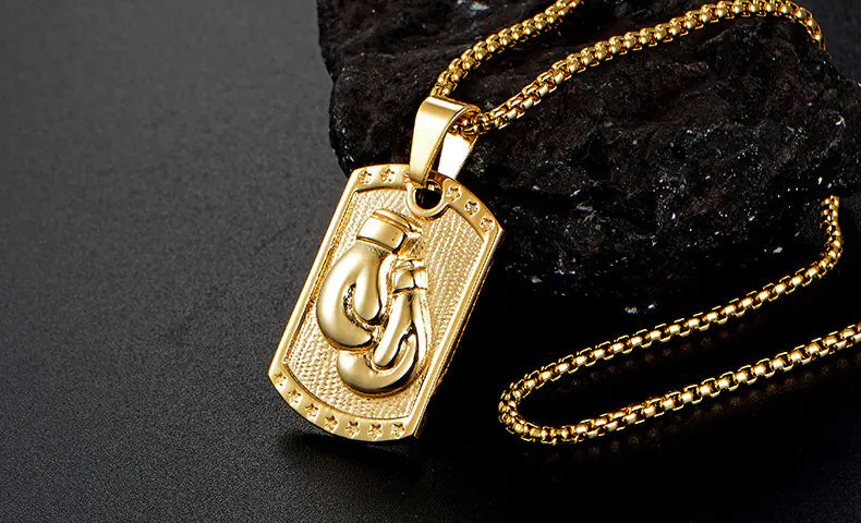 Men's Boxing Glove Pendant Necklace
