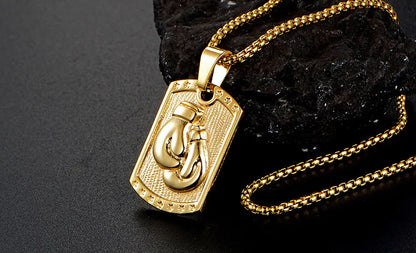 Men's Boxing Glove Pendant Necklace