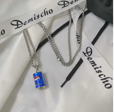 Trendy Men's Necklace with Hip-Hop Pendant and Chain