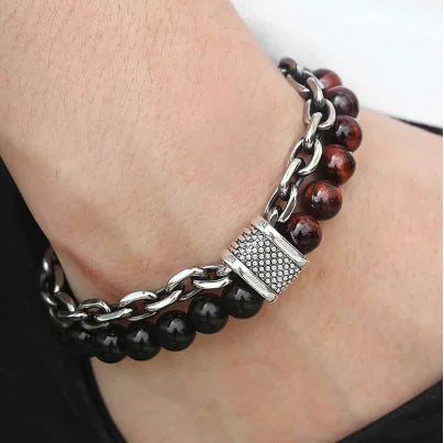 Ladies' Chic Beaded Link Chain Bracelet Series