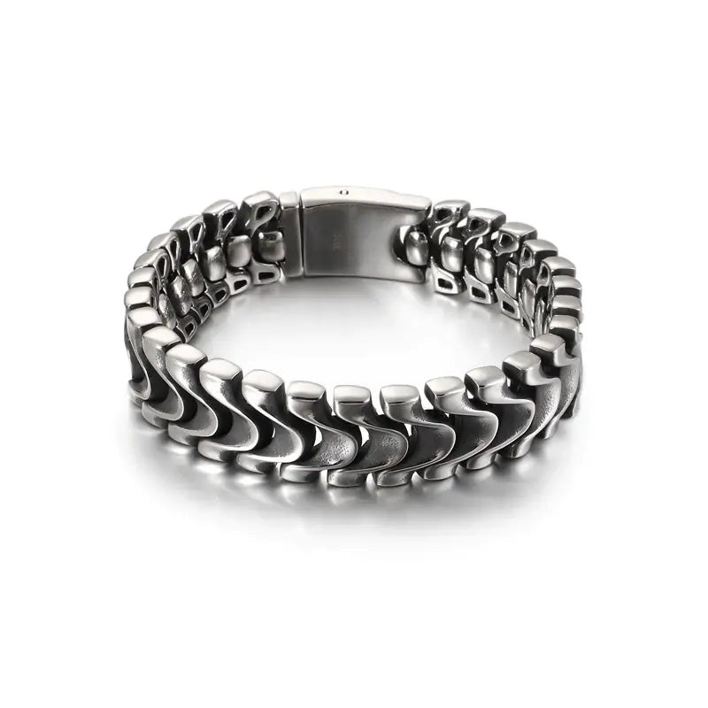 Punk Skull Titanium Steel Men's Bracelet