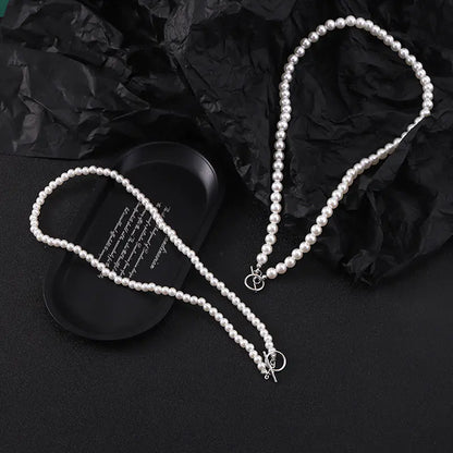 Men's Handmade Imitation Pearl Necklace