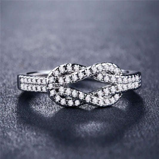 Elegant Luxury Zirconia Ring for Women's
